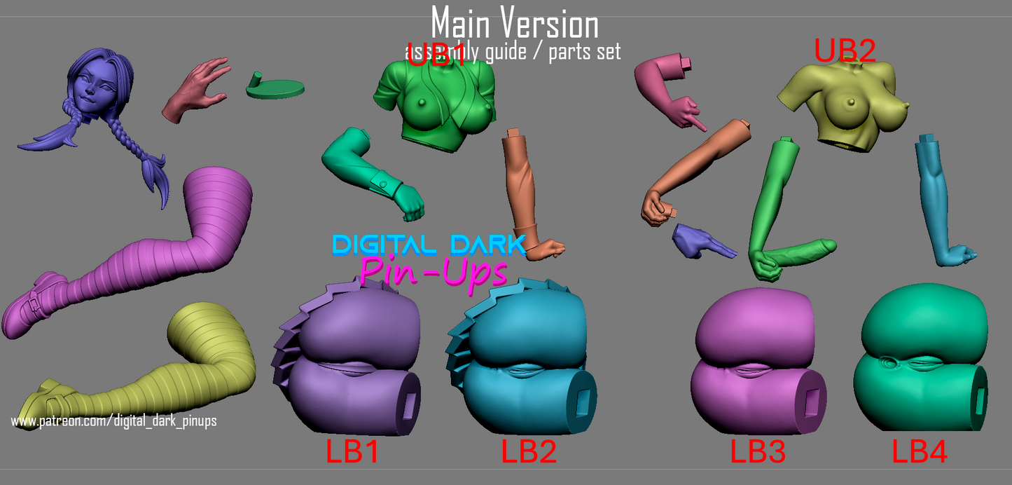 Wednesday - Digital Dark Pin-ups