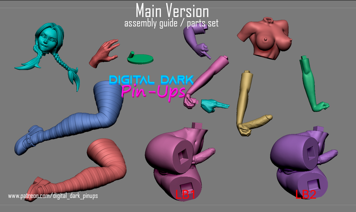 Wednesday Futa - Digital Dark Pin-ups