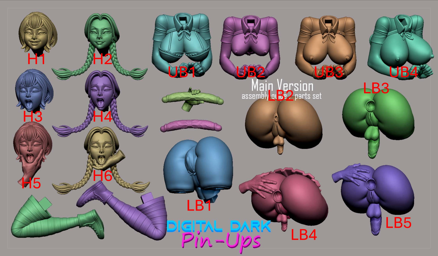 Mavis and Wednesday Bending Futa - Digital Dark Pin-ups