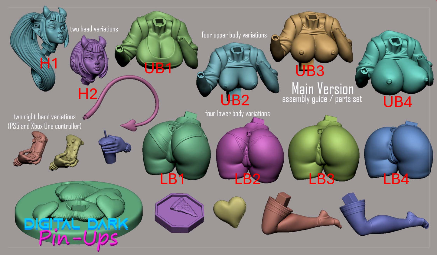 Meru - Digital Dark Pin-ups
