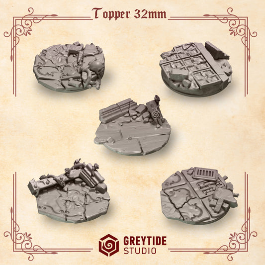 Toppers 32mm CL - Base - Bits - GreyTide Studio