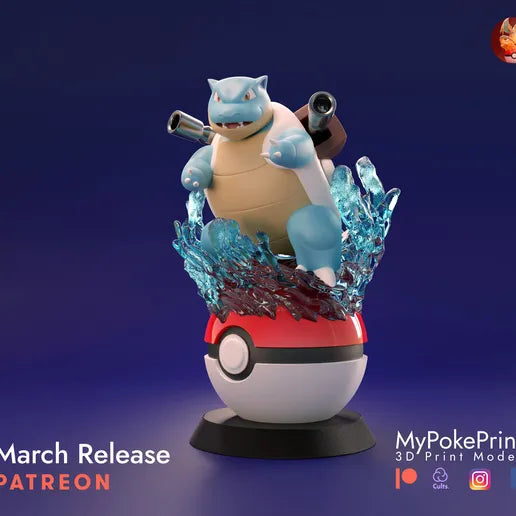 Blastiose on Pokeball - MPPrints