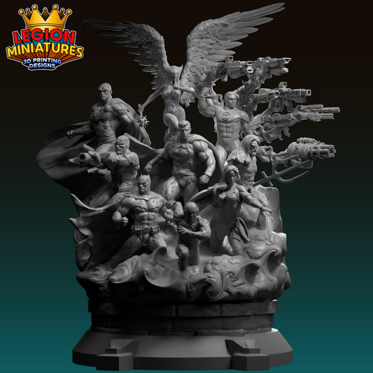 Justice League Diorama - Legion Miniatures