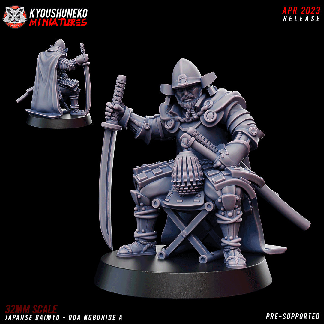 Japanese Daimyo Oda Nobuhide A - Kyoushuneko Miniatures