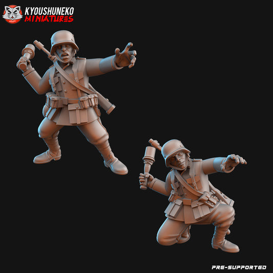 German Grenade Throwing Units ww2 - Kyoushuneko Miniatures