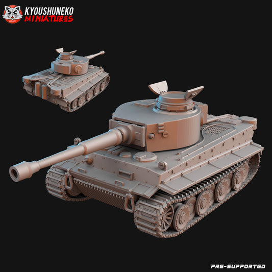 German Tiger Tank ww2 - Kyoushuneko Miniatures