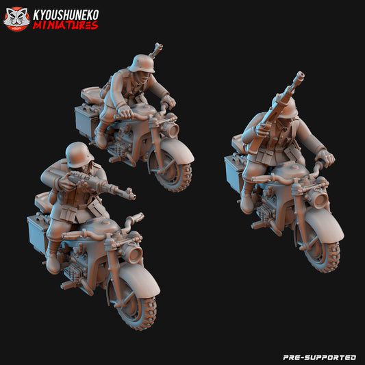 German Zundap Motorcycle Units ww2 - Kyoushuneko Miniatures