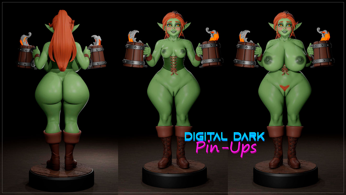 Goblin Girl Barmaid - Digital Dark Pin-ups