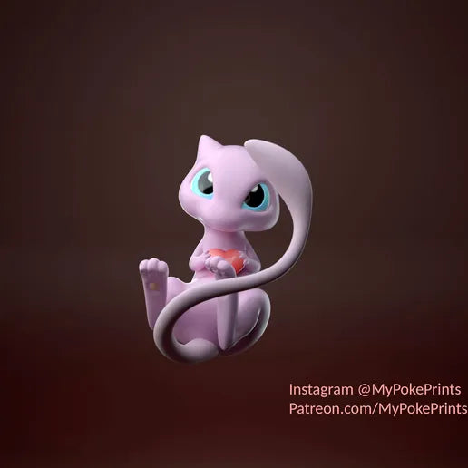 Mew with Heart - MPPrints