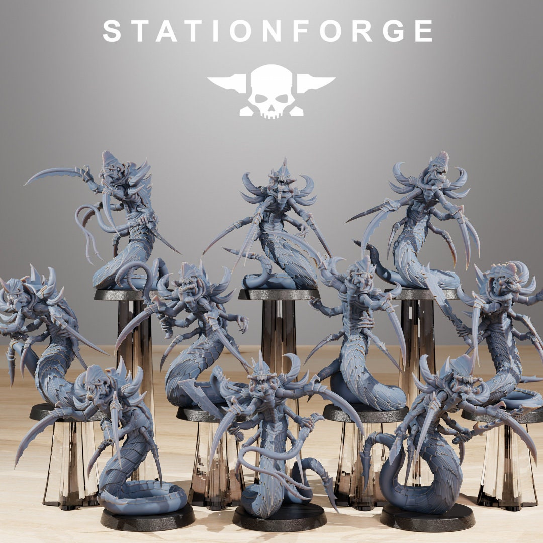 Xenarid Serpents - StationForge - 28mm