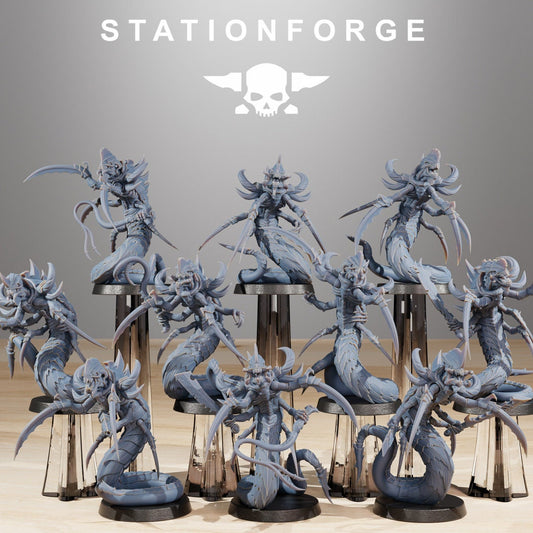 Xenarid Serpents - StationForge - 28mm