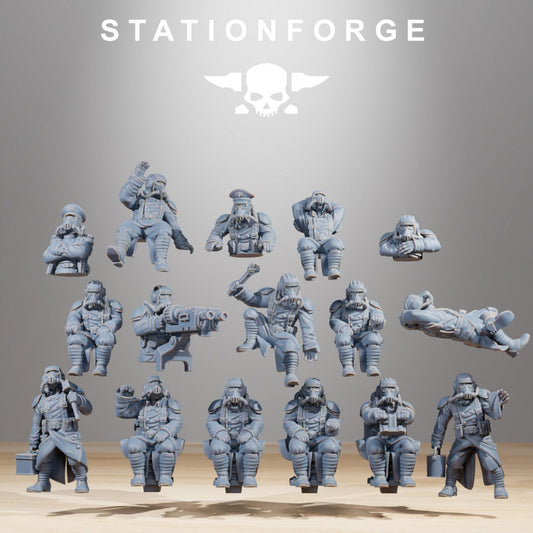 GrimGuard Monolith Builder Kit Crew - StationForge - 28mm