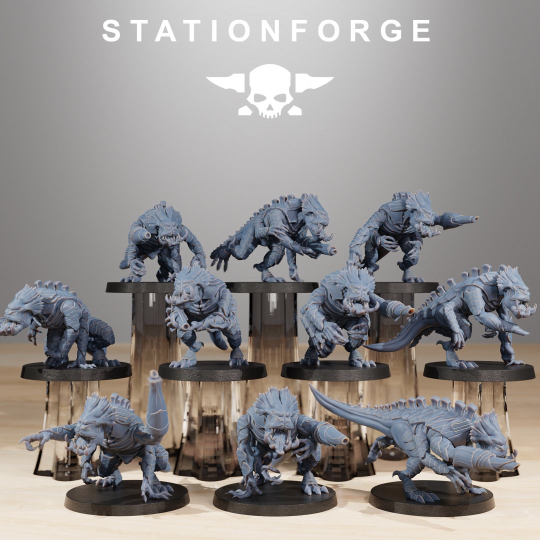 Xenarid Infantry - StationForge - 28mm