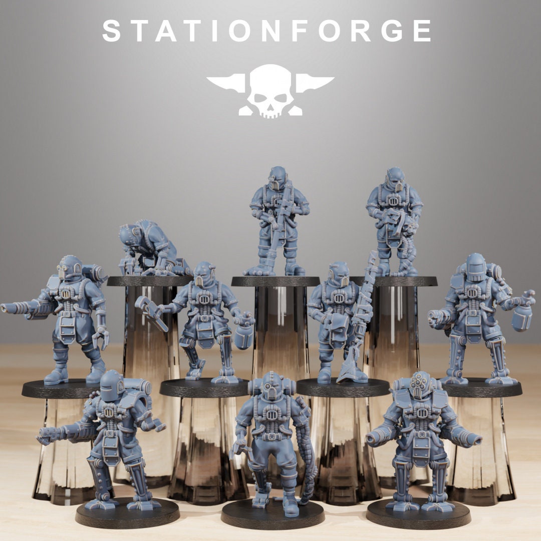 Scavenger Cyborgs - StationForge - 28mm