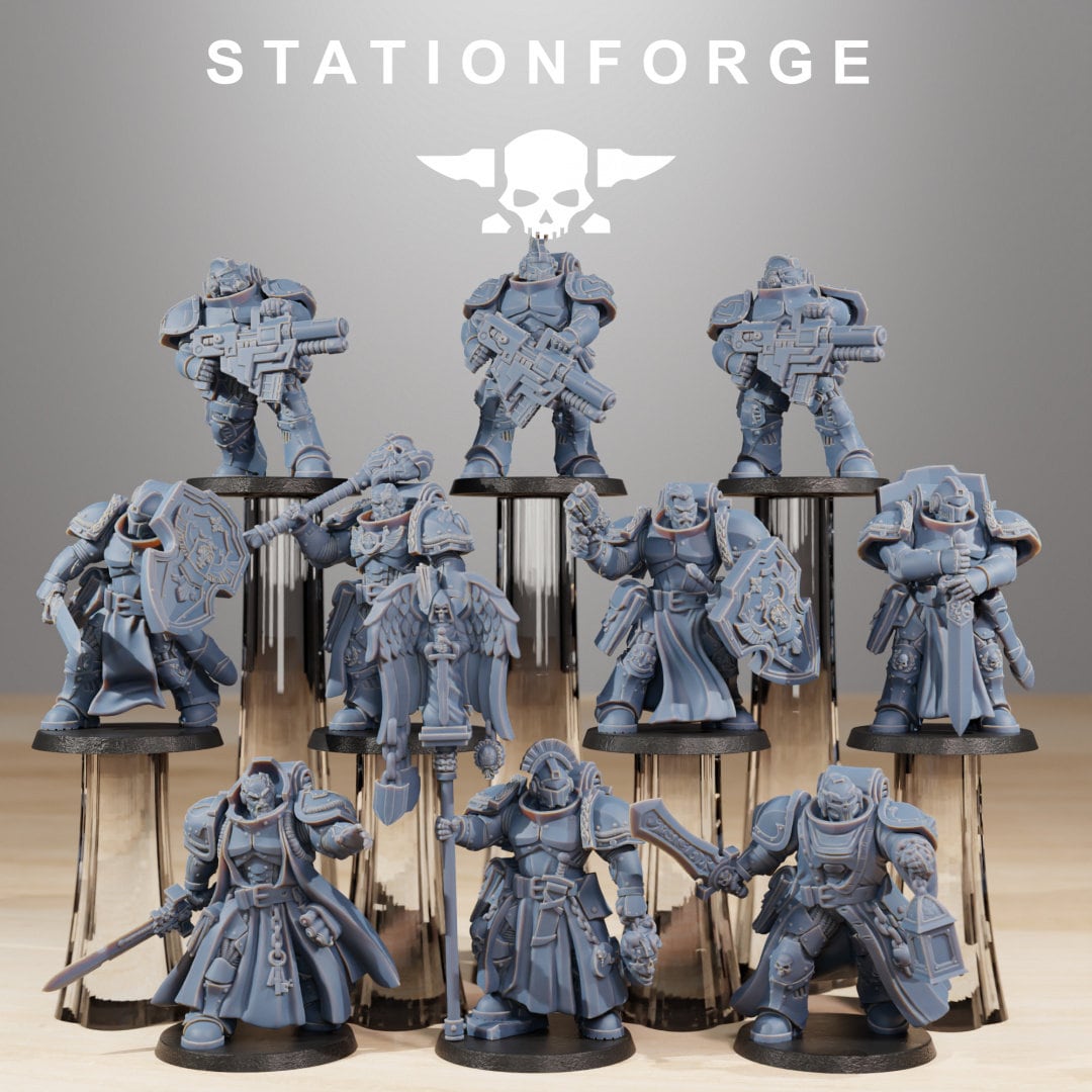 Socratis Knights - StationForge - 28mm