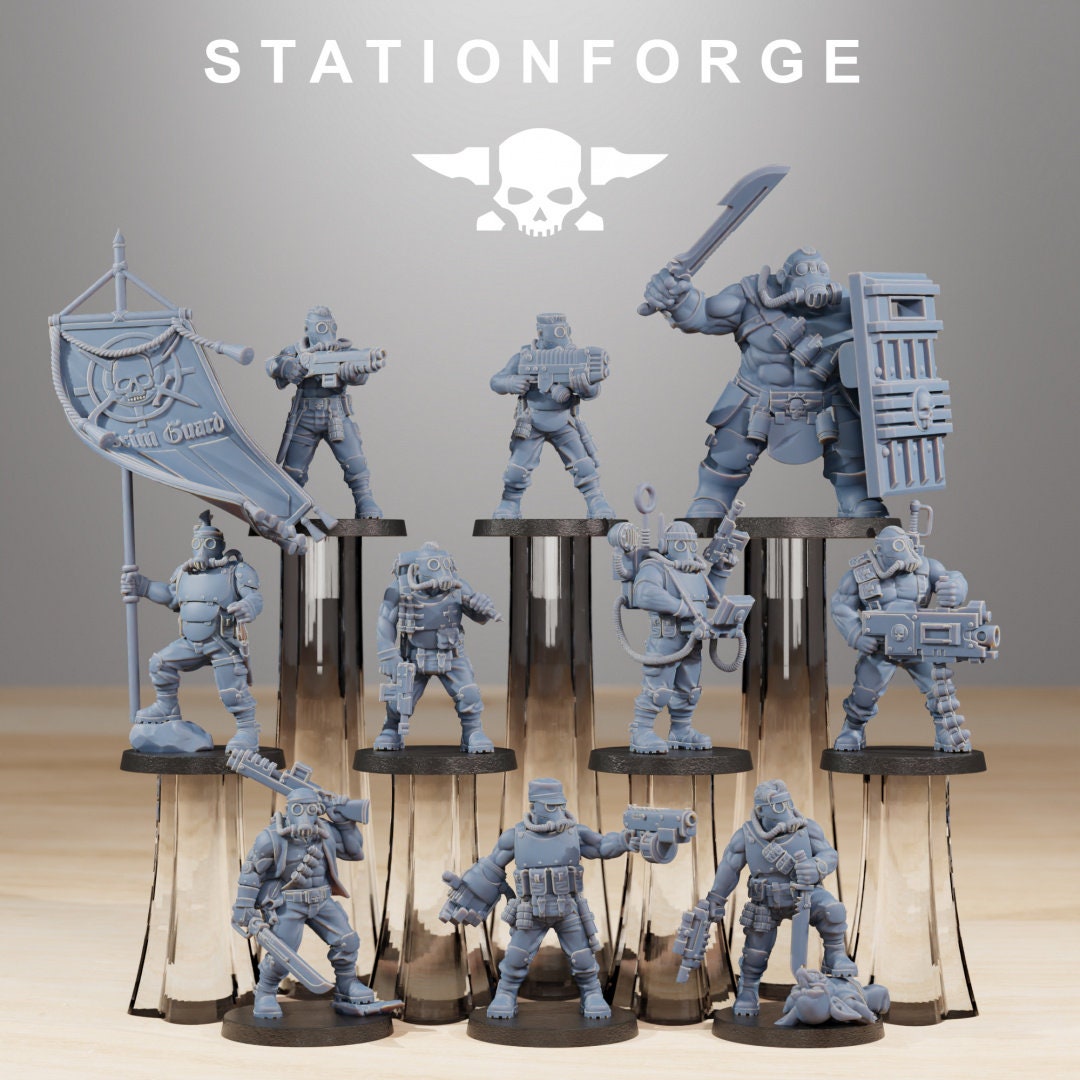 GrimGuard Hunters - StationForge - 28mm