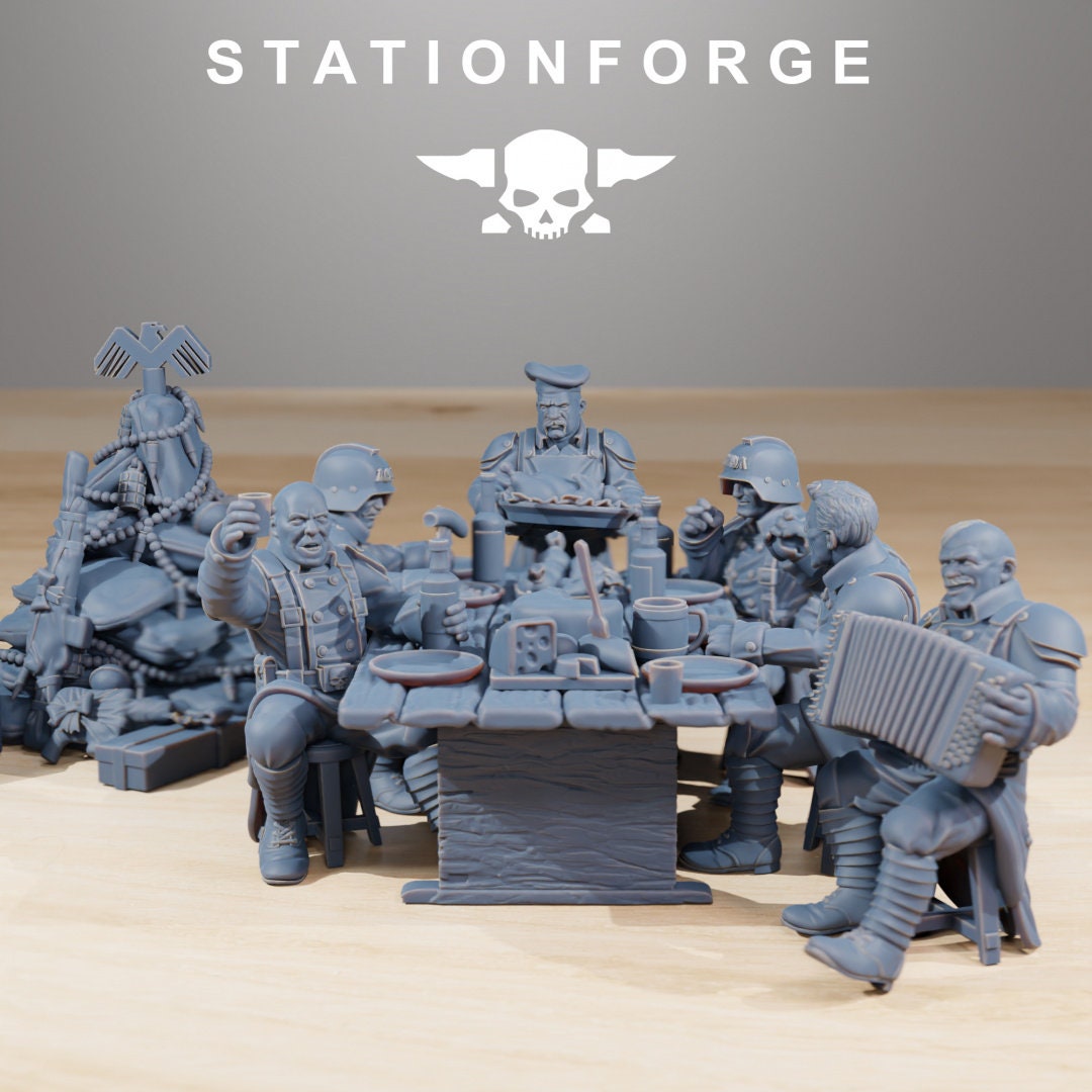 GrimGuard Holiday Feast - StationForge - 28mm