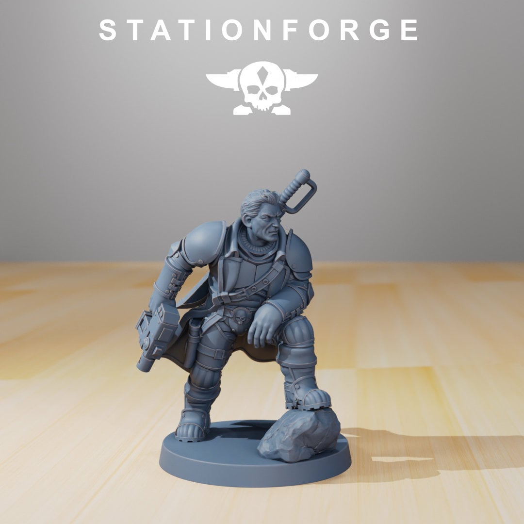 GrimGuard - Colonel Mikhail - StationForge - 28mm