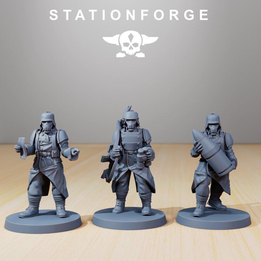 GrimGuard - Artillery Crew - StationForge - 28mm