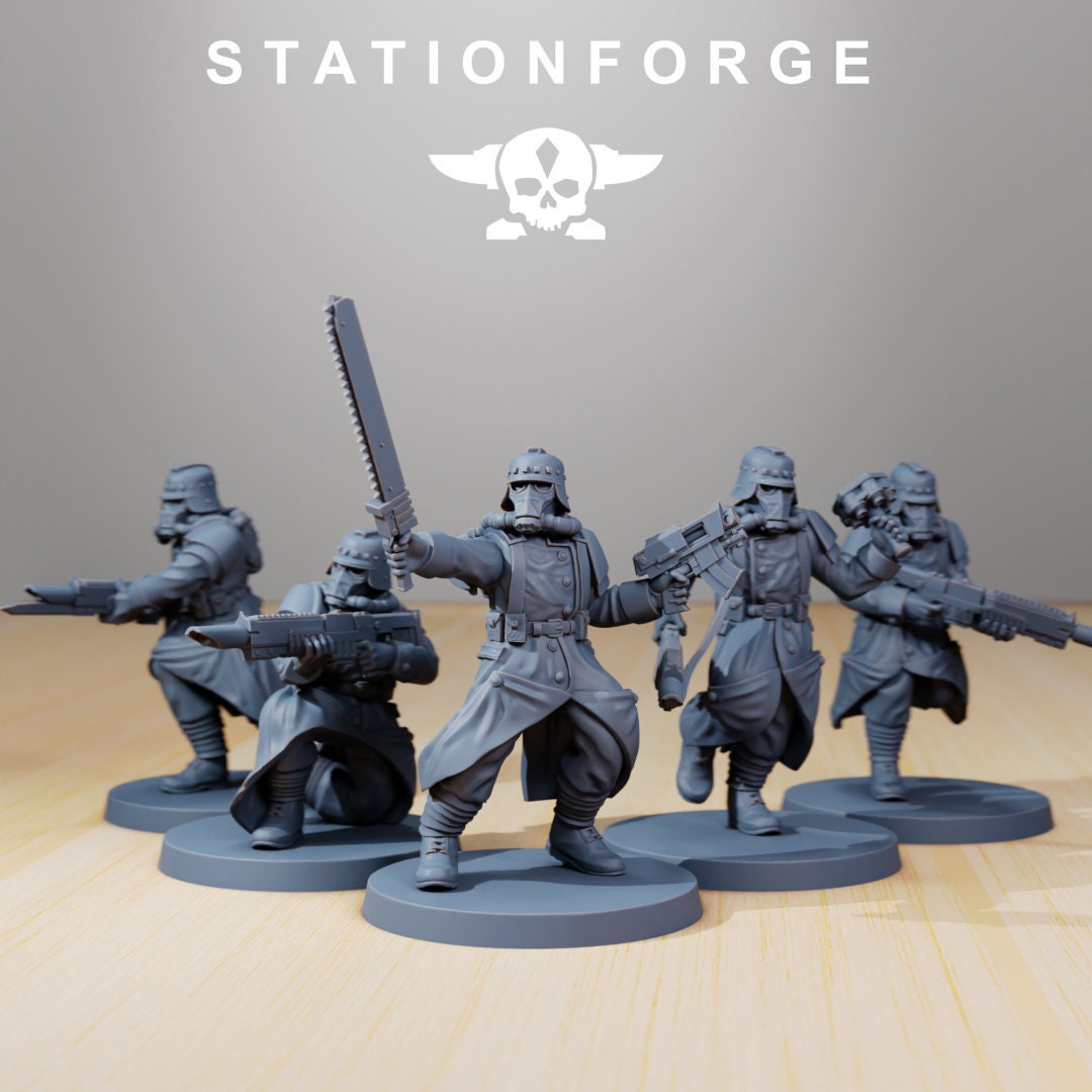 GrimGuard - Trench Runners - StationForge - 28mm