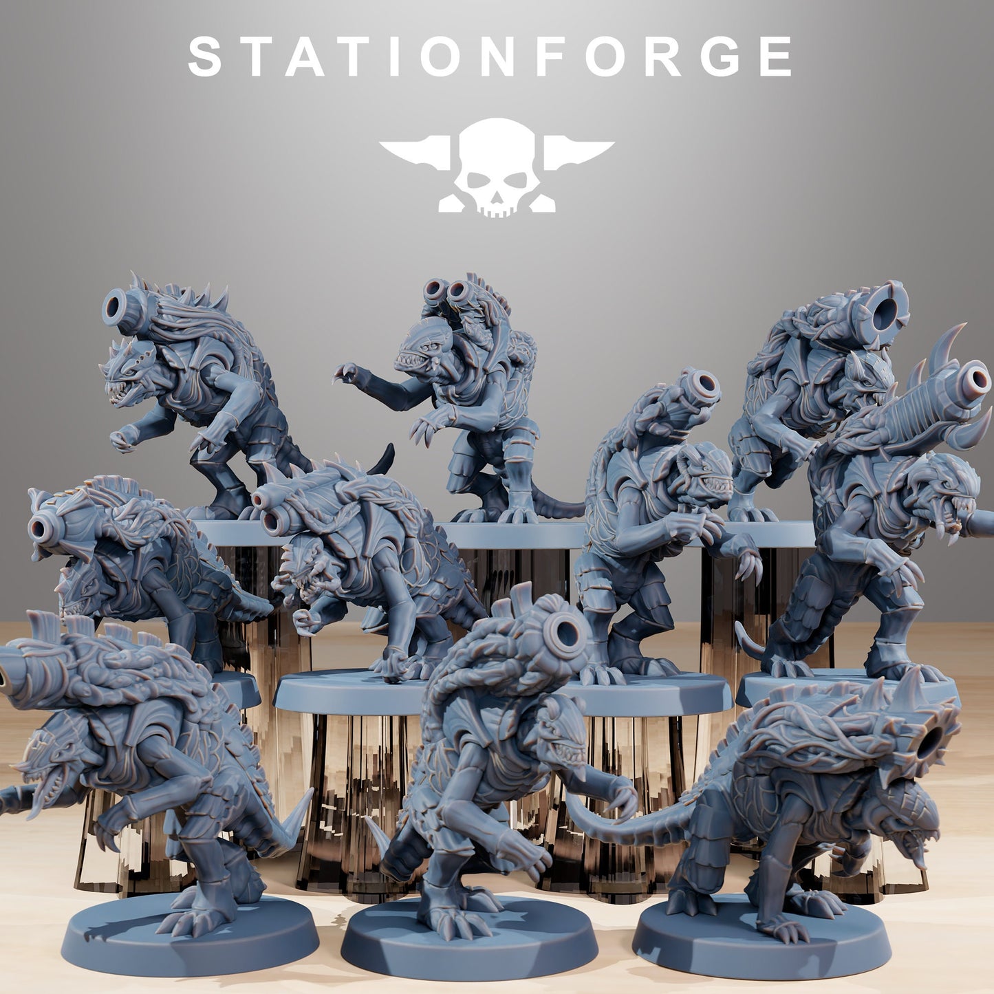 Xenarid Mortars - StationForge - 28mm