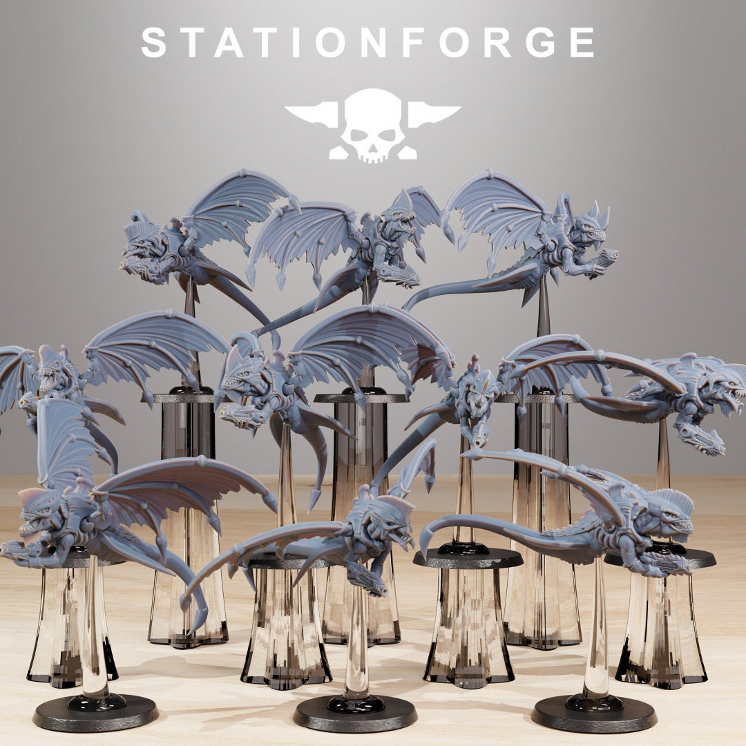 Xenarid Flyers - StationForge - 28mm