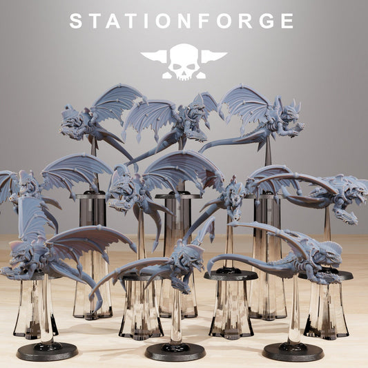 Xenarid Flyers - StationForge - 28mm