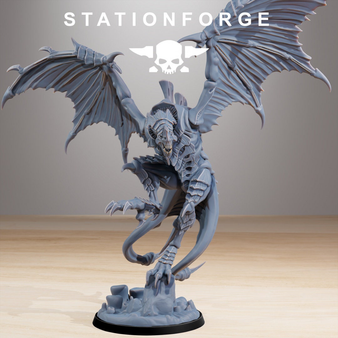 Xenarid Flyer Leader - StationForge - 28mm