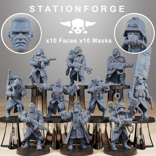 GrimGuard Combatants - StationForge - 28mm