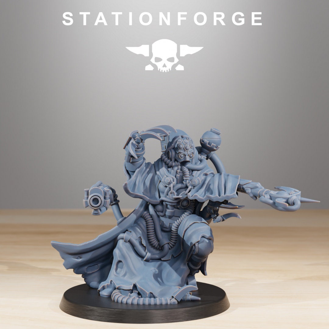 Scavenger Cultist Leader & Seer - StationForge - 28mm