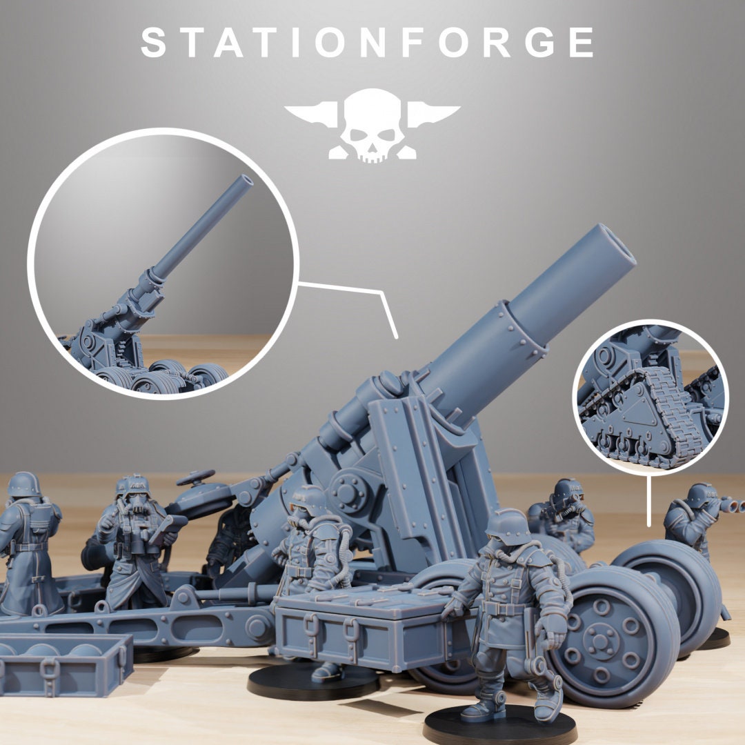 GrimGuard Heavy Artillery All Options - StationForge - 28mm