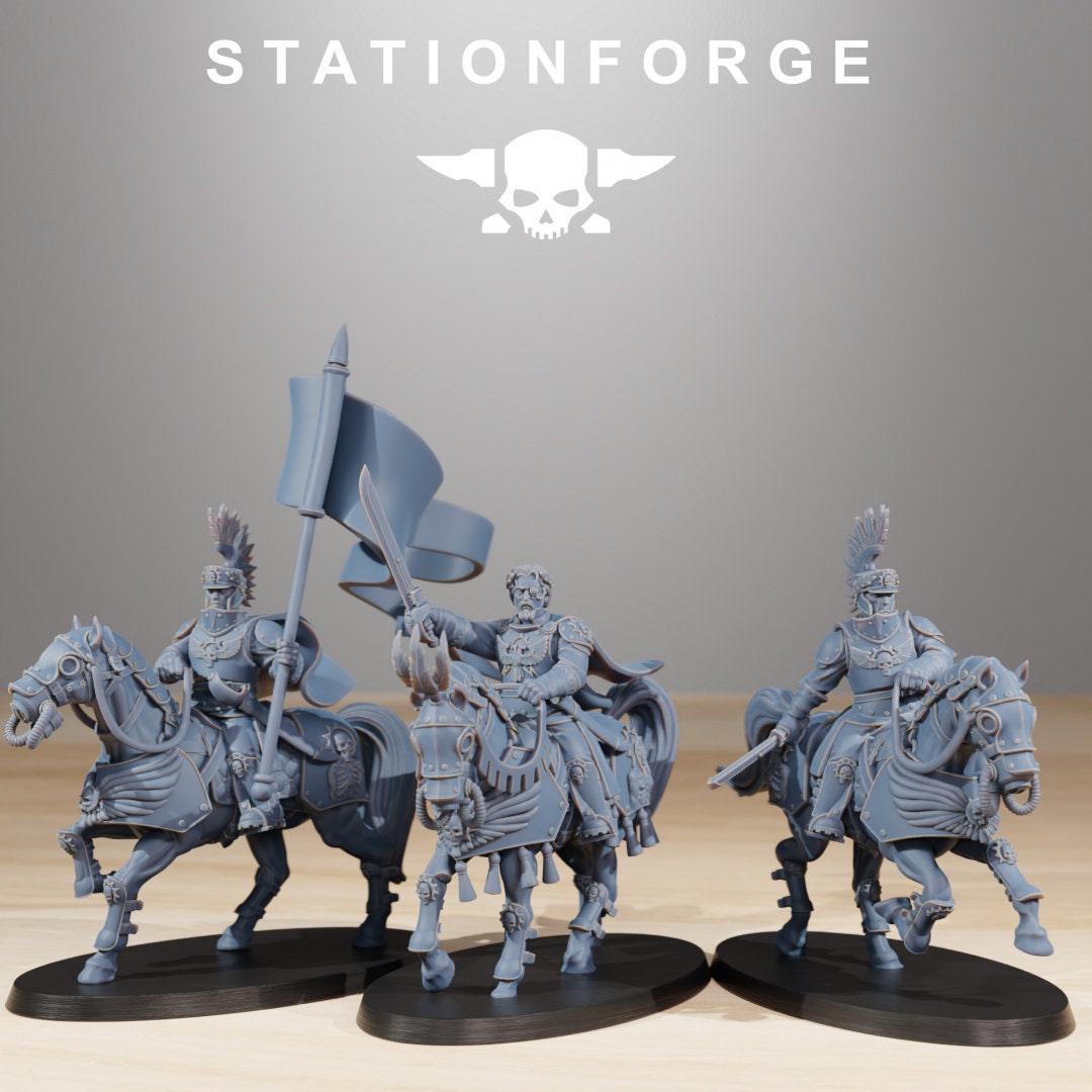 National Guard Cavalry Commanders - StationForge - 28mm