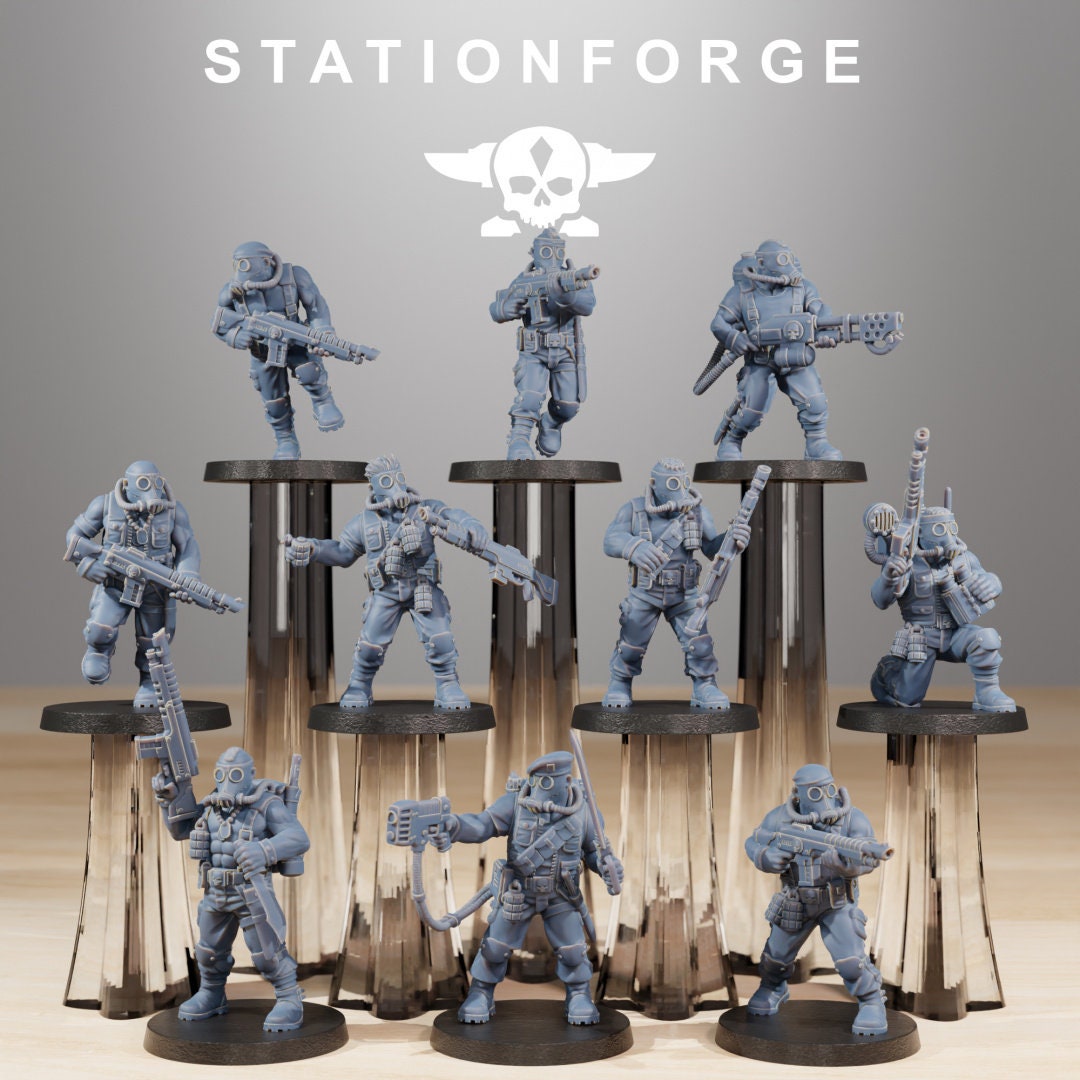 GrimGuard Jungle Fighters - StationForge - 28mm