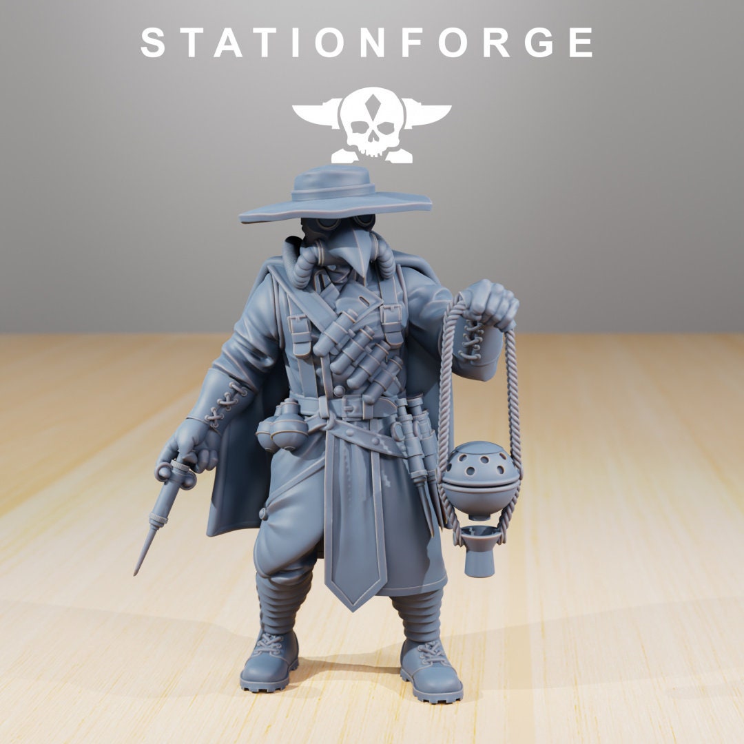 GrimGuard Plague Doctor - StationForge - 28mm