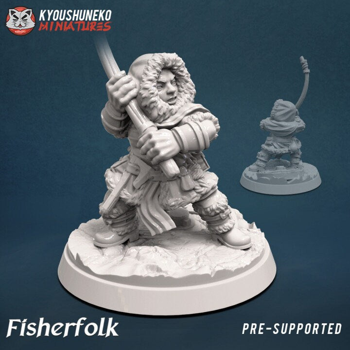 Dwarf Fisherfolk 2 - Kyoushuneko miniatures