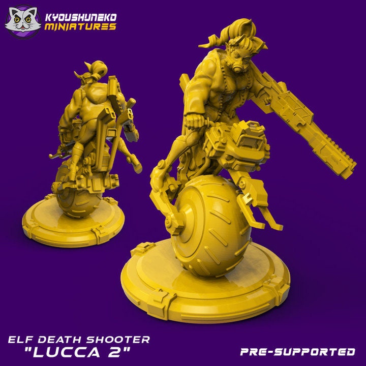 Elf Death Shooter Lucca Monobike - Kyoushuneko miniatures