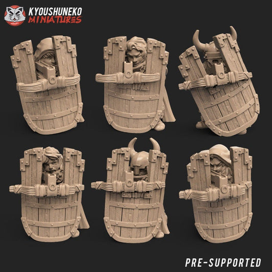 Dwarf Female Ranger Crossbow and Shields - Kyoushuneko miniatures