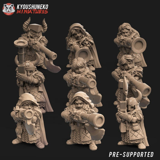 Dwarf Female Ranger Arquebus - Kyoushuneko miniatures