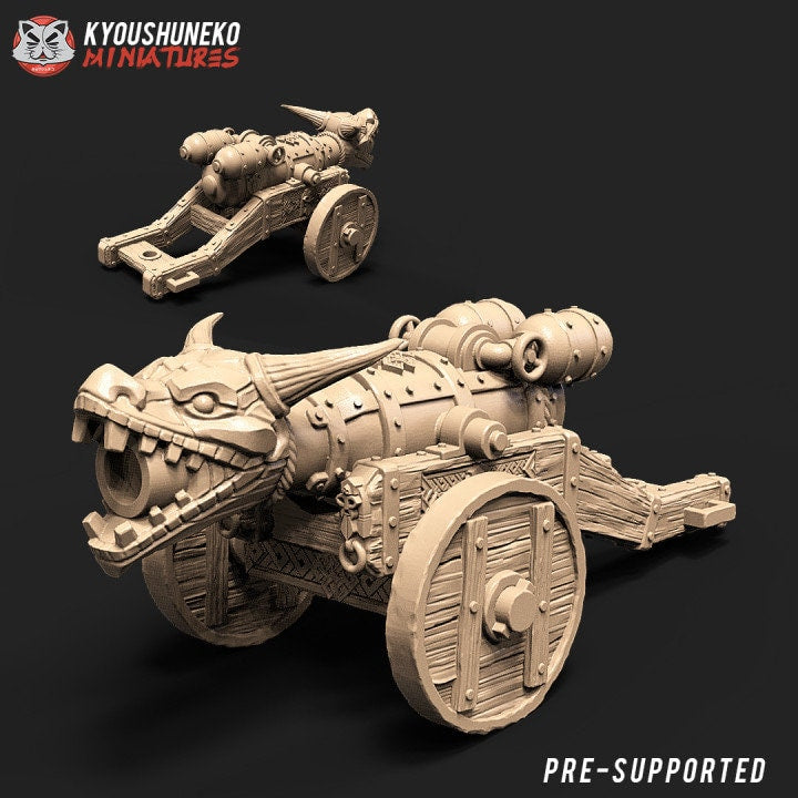 Dwarf Flame Cannon - Kyoushuneko miniatures