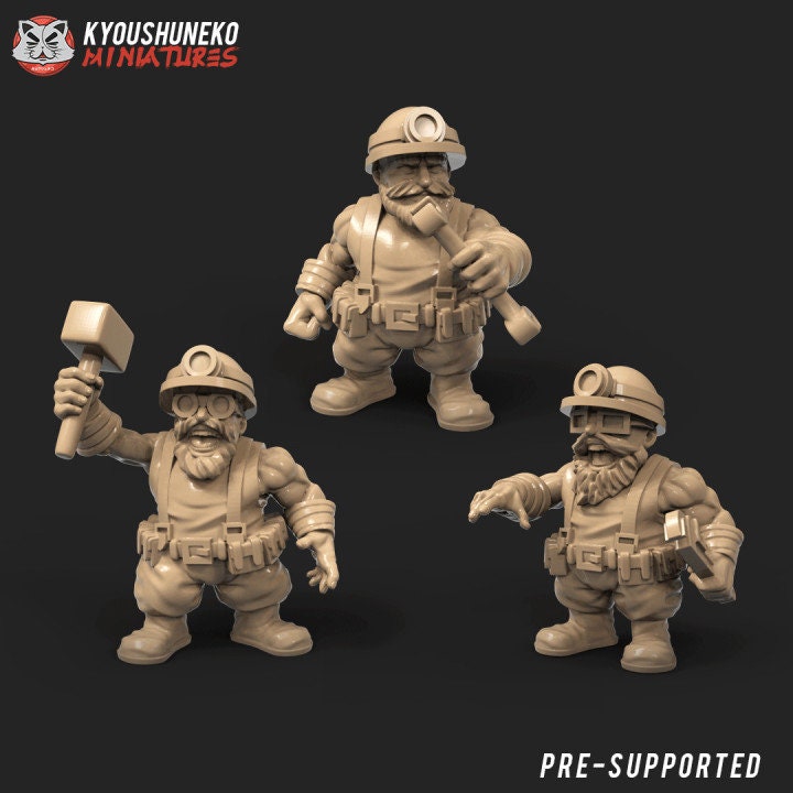 Dwarf Steam Tank Crew - Kyoushuneko miniatures