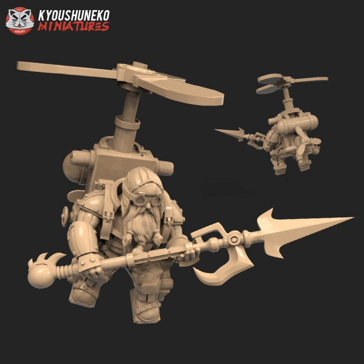 Flying Sky Dwarf Unit 3 - Kyoushuneko miniatures