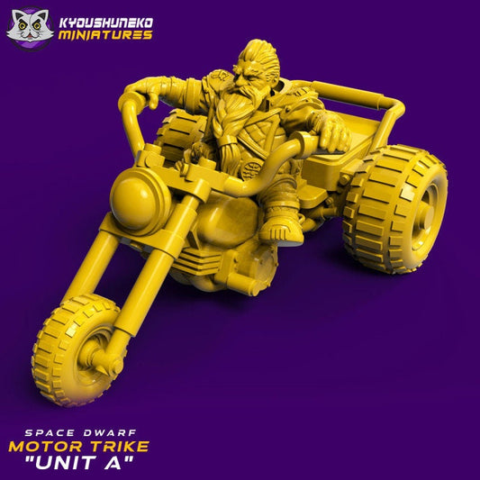 Space Dwarf Motor Trike Unit - Kyoushuneko miniatures