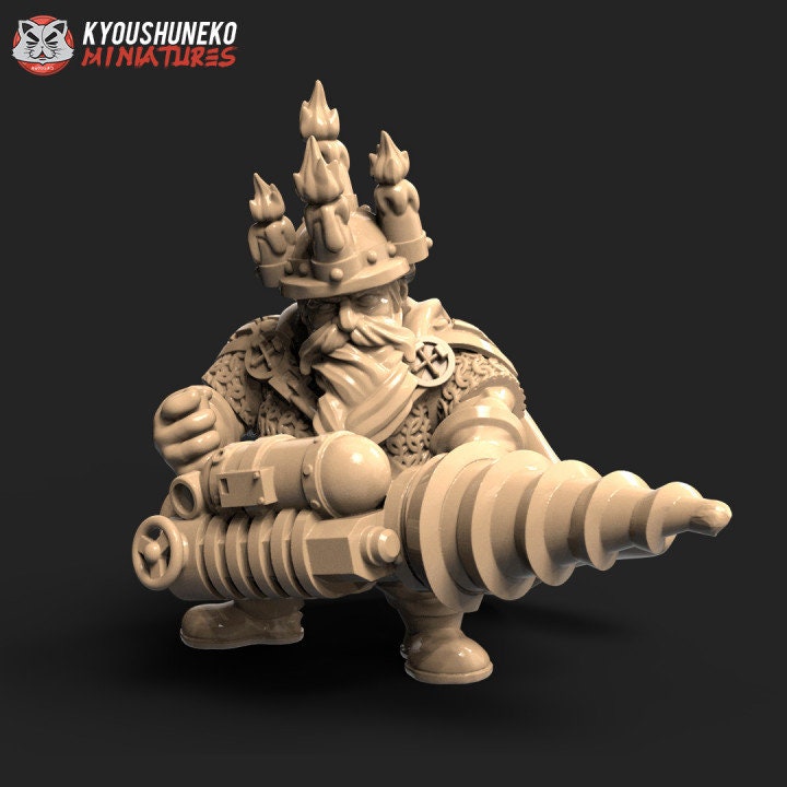 Dwarf Miner Hero - Kyoushuneko miniatures