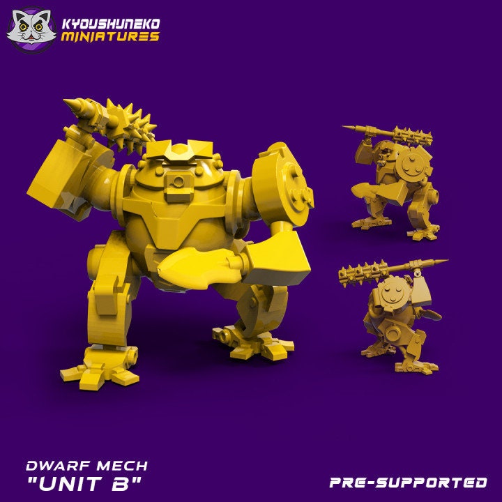 Dwarf Mech B - Kyoushuneko miniatures