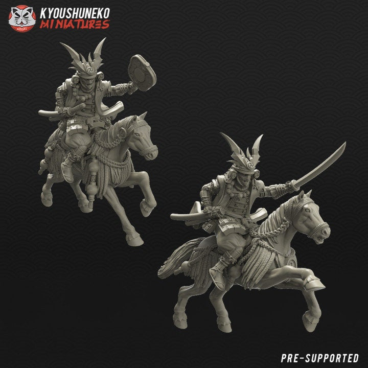 Japanese Samurai Daimyo Rider - Kyoushuneko Miniatures