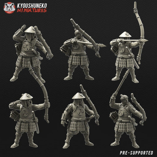 Japanese Ashigaru Bowmen - Kyoushuneko Miniatures