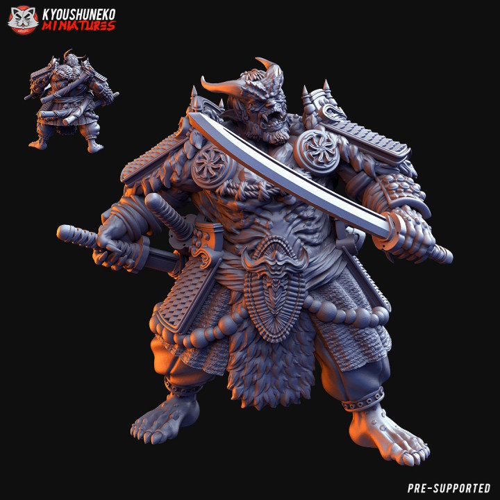 Chaos Oni Samurai - Kyoushuneko Miniatures