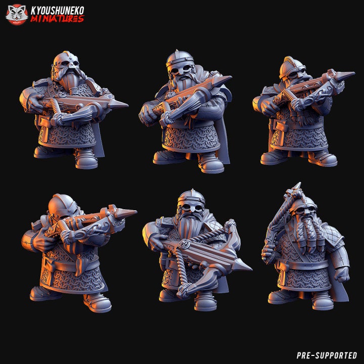 Dwarf Crossbowmen - Kyoushuneko miniatures