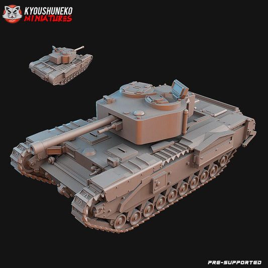 British Churchill Tank ww2 - Kyoushuneko Miniatures