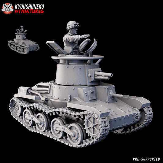 Japanese Type 4 Kenu Light Tank ww2 - Kyoushuneko Miniatures